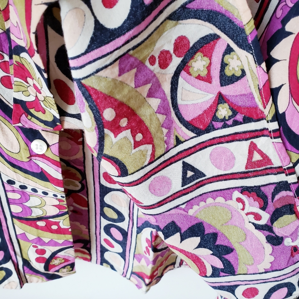 D'amico Italy Multicolor Print Button Shirt - Picture 8 of 10